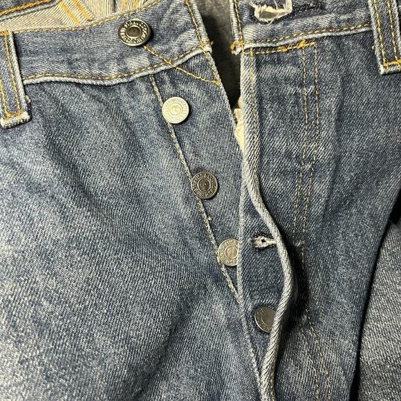 Levi's 501 Classic Button Fly Straight Leg Jeans Mens Size 34x36 Vintage 00s Y2K - Picture 4 of 8